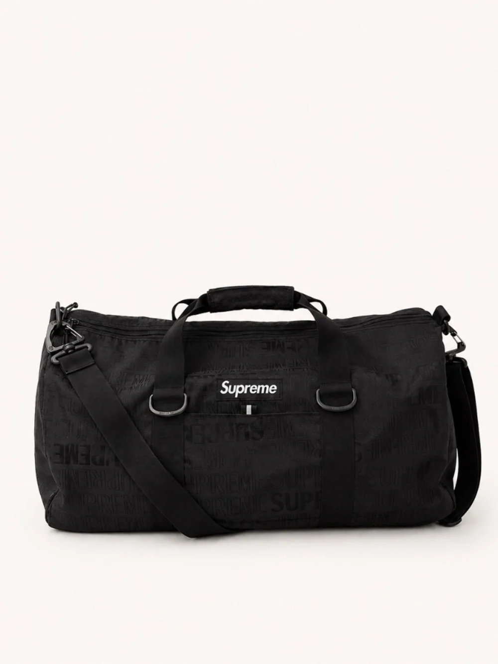 Supreme SS19 Black Duffle Bag